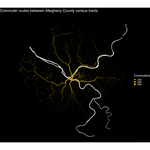 Analyzing major commuter routes in Allegheny County