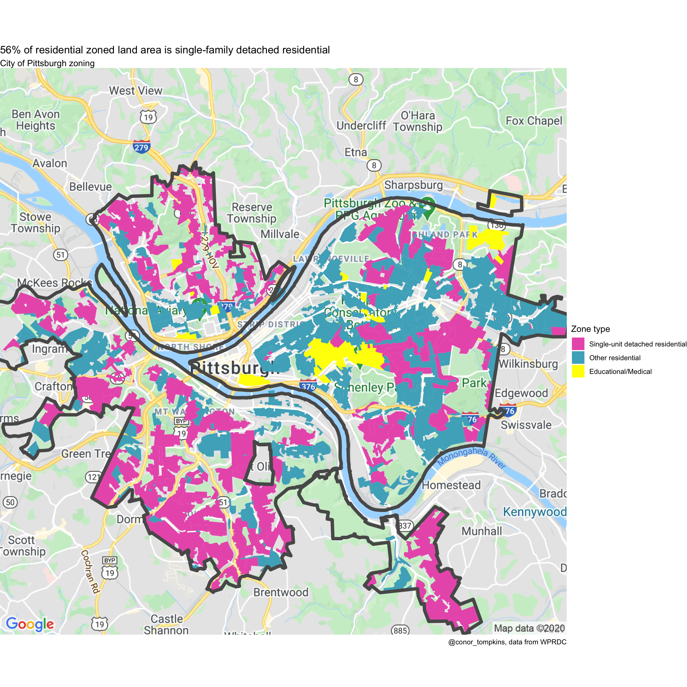 City Of Pittsburgh Zoning Map Residential Zoning In Pittsburgh Conor Tompkins